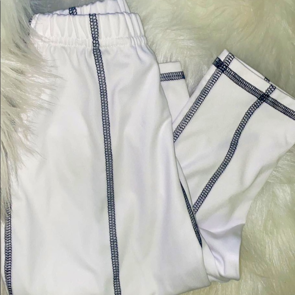 VINTAGE BLACK&WHITE STRING LEGGINGS